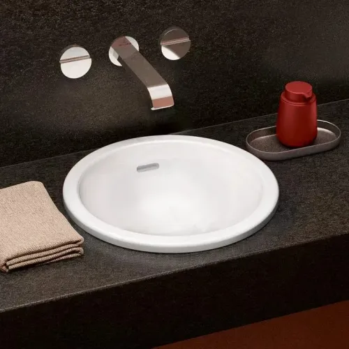 Villeroy & Boch Loop & Friends Встраиваемая раковина, 450 x 450 x 210 mm, Альпийский белый, с переливом, нешлифованный 4A600001
