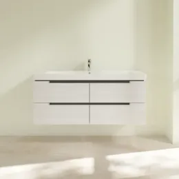 Villeroy & Boch Subway 2.0 Тумба под раковину, 4 выдвижных ящика, 1287 x 520 x 449 mm, White Wood A69800E8