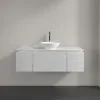 Villeroy & Boch Legato Тумба под раковину, 3 выдвижных ящика, 1200 x 380 x 500 mm, White Wood / White Wood B57700E8