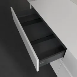 Villeroy & Boch Collaro Тумба под раковину, с подсветкой, 4 выдвижных ящика, 1600 x 548 x 500 mm, Glossy White / Glossy White C106B0DH