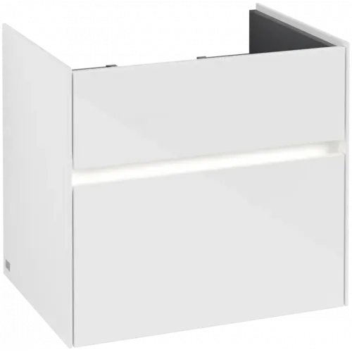 Villeroy & Boch Collaro Тумба под раковину, с подсветкой, 2 выдвижных ящика, 604 x 546 x 444 mm, Glossy White C009B0DH
