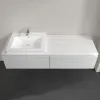 Villeroy & Boch Legato Тумба под раковину, 2 выдвижных ящика, 1600 x 380 x 500 mm, White Wood / White Wood B68800E8