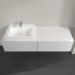 Villeroy & Boch Legato Тумба под раковину, 2 выдвижных ящика, 1600 x 380 x 500 mm, White Wood / White Wood B68800E8