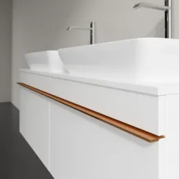 Villeroy & Boch Venticello Тумба под раковину, 2 выдвижных ящика, 1257 x 436 x 502 mm, Glossy White / Glossy White A94905DH
