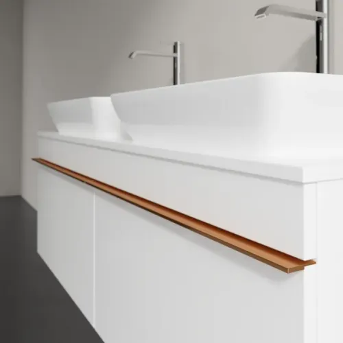 Villeroy & Boch Venticello Тумба под раковину, 2 выдвижных ящика, 1257 x 436 x 502 mm, Glossy White / Glossy White A94905DH