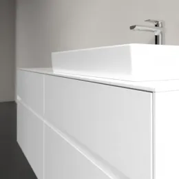 Villeroy & Boch Collaro Тумба под раковину, 4 выдвижных ящика, 1400 x 548 x 500 mm, Glossy White / Glossy White C08600DH