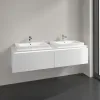 Villeroy & Boch Legato Тумба под раковину, с подсветкой, 2 выдвижных ящика, 1600 x 380 x 500 mm, Glossy White / Glossy White B692L0DH
