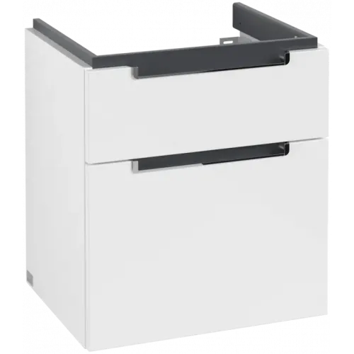 Villeroy & Boch Subway 2.0 Тумба под раковину, 2 выдвижных ящика, 537 x 590 x 423 mm, Glossy White A90810DH