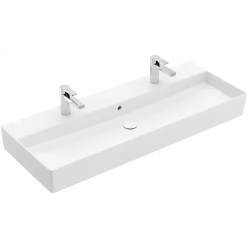 Villeroy & Boch Memento 2.0 Pаковина, 1200 x 470 x 150 mm, Stone White CeramicPlus, с переливом, шлифованный 4A22CKRW