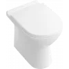Villeroy & Boch O.novo Унитаз с вертикальным смывом, напольный, Альпийский белый CeramicPlus 565710R1