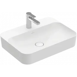 Villeroy & Boch Finion Раковина для установки на столешницу, 600 x 445 x 115 mm, Альпийский белый CeramicPlus, со скрытым переливом 414264R1