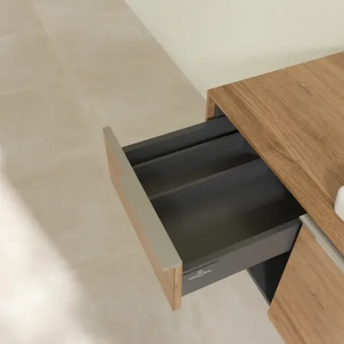 Villeroy & Boch Subway 3.0 Тумба под раковину, 2 выдвижных ящика, 1001 x 423 x 516 mm, Oak Kansas / Oak Kansas C57100RH