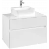 Villeroy & Boch Collaro Тумба под раковину, с подсветкой, 2 выдвижных ящика, 800 x 548 x 500 mm, Glossy White / Glossy White C093B0DH