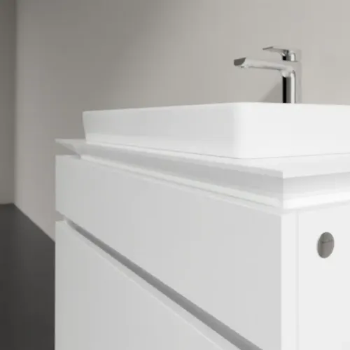 Villeroy & Boch Legato Тумба под раковину, 2 выдвижных ящика, 800 x 550 x 500 mm, Glossy White / Glossy White B67900DH