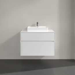 Villeroy & Boch Collaro Тумба под раковину, 2 выдвижных ящика, 800 x 548 x 500 mm, White Matt / White Matt C06900MS