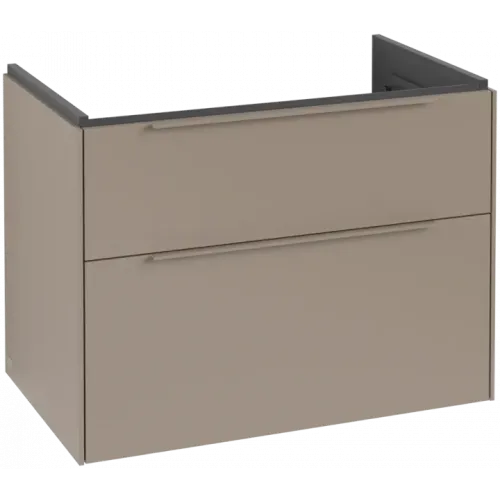 Villeroy & Boch Subway 3.0 Тумба под раковину, с подсветкой, 2 выдвижных ящика, 772 x 576 x 478 mm, Taupe C574L2VM