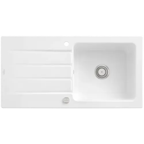 Villeroy & Boch Architectura 60 Мойка, включая Комплект слива с эксцентриком, выкл Керамика, 1000 x 510 mm, Альпийский белый CeramicPlus 336002R1
