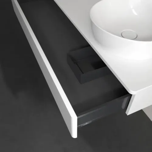 Villeroy & Boch Antao Тумба под раковину, 1 выдвижной ящик, 1200 x 190 x 500 mm, лицевая поверхность без текстурированной отделки, Glossy White Lacquer / Glossy White Lacquer K12010GF