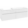 Villeroy & Boch Legato Тумба под раковину, 4 выдвижных ящика, 1600 x 550 x 500 mm, Glossy White / Glossy White B68900DH