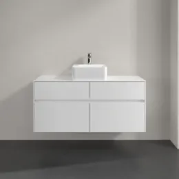 Villeroy & Boch Collaro Тумба под раковину, 4 выдвижных ящика, 1200 x 548 x 500 mm, Glossy White / Glossy White C04100DH