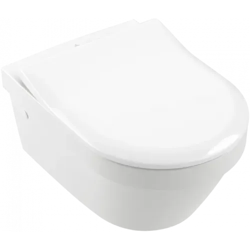 Villeroy & Boch Architectura Сиденье с крышкой для унитаза SlimSeat, с функцией автоматического опускания (SoftClosing), со снимаемым сиденьем (QuickRelease), Альпийский белый 9M70S101