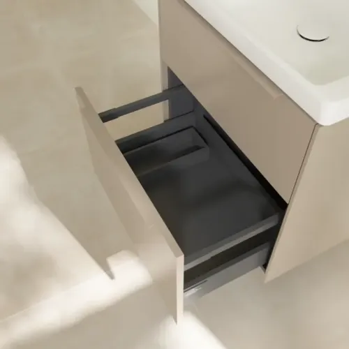 Villeroy & Boch Subway 3.0 Тумба под раковину, 2 выдвижных ящика, 572 x 576 x 478 mm, Taupe C57802VM