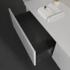 Villeroy & Boch Antao Тумба под раковину, с подсветкой, 2 выдвижных ящика, 1600 x 360 x 500 mm, лицевая поверхность без текстурированной отделки, Glossy White Lacquer / Glossy White Lacquer L38010GF