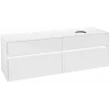 Villeroy & Boch Collaro Тумба под раковину, с подсветкой, 4 выдвижных ящика, 1600 x 548 x 500 mm, Glossy White / Glossy White C051B0DH