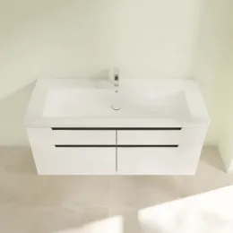 Villeroy & Boch Subway 2.0 Тумба под раковину, 4 выдвижных ящика, 1287 x 590 x 449 mm, Glossy White A91610DH