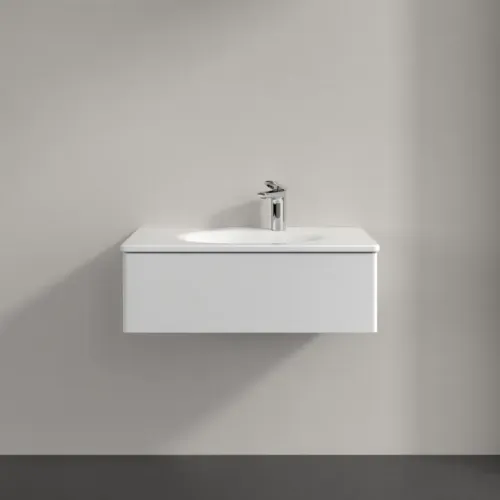 Villeroy & Boch Antao Тумба под раковину, с подсветкой, 1 выдвижной ящик, 788 x 256 x 496 mm, лицевая поверхность без текстурированной отделки, Glossy White Lacquer L01000GF