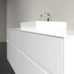 Villeroy & Boch Collaro Тумба под раковину, 4 выдвижных ящика, 1400 x 548 x 500 mm, Glossy White / Glossy White C07300DH