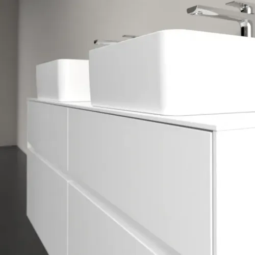 Villeroy & Boch Collaro Тумба под раковину, с подсветкой, 4 выдвижных ящика, 1200 x 548 x 500 mm, Glossy White / Glossy White C044B0DH