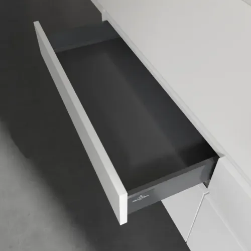 Villeroy & Boch Legato Тумба под раковину, 4 выдвижных ящика, 1600 x 550 x 500 mm, Glossy White / Glossy White B76600DH