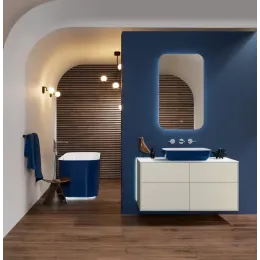 Villeroy & Boch Finion Тумба под раковину, с подсветкой, 4 выдвижных ящика, 1200 x 603 x 501 mm, Silk Grey Matt Lacquer GA3100HJ