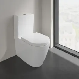 Villeroy & Boch Architectura Унитаз-компакт с открытым смывным краем, напольный, Альпийский белый 5691R001