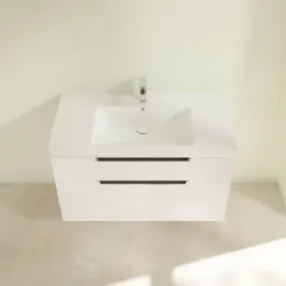 Villeroy & Boch Subway 2.0 Тумба под раковину, 2 выдвижных ящика, 987 x 590 x 449 mm, Glossy White A91510DH