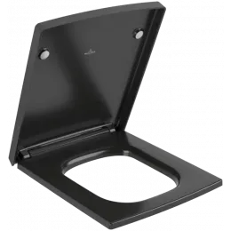 Villeroy & Boch Memento 2.0 Сиденье с крышкой для унитаза, с функцией автоматического опускания (SoftClosing), со снимаемым сиденьем (QuickRelease), Ebony 8M24S1S5