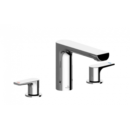 Villeroy & Boch Liberty Смеситель для ванны двухвентильный без Выдвижной механизм слива, Хром TVW10700700061