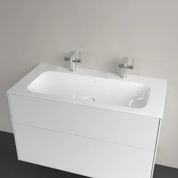 Villeroy & Boch Finion Pаковина для установки на тумбу, 1000 x 500 x 160 mm, Альпийский белый CeramicPlus, без перелива, нешлифованный 4164A1R1
