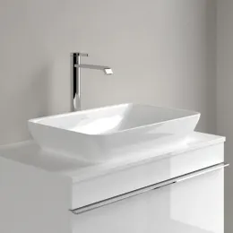 Villeroy & Boch Venticello Надстраиваемый полуутопленный умывальник, 555 x 360 x 110 mm, Альпийский белый CeramicPlus, с переливом 411355R1