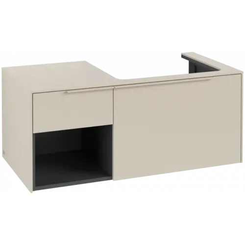 Villeroy & Boch Subway 3.0 Тумба под раковину, 2 выдвижных ящика, 1001 x 423 x 516 mm, Cashmere Grey / Cashmere Grey C57102VN