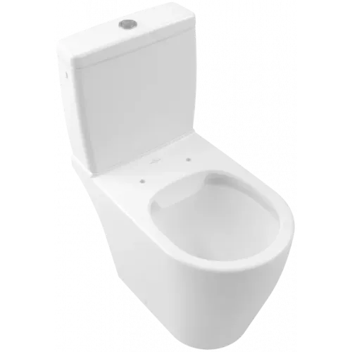 Villeroy & Boch Avento Унитаз-компакт с открытым смывным краем, напольный, Stone White CeramicPlus 5644R0RW