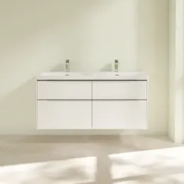 Villeroy & Boch Subway 3.0 Тумба под раковину, 4 выдвижных ящика, 1272 x 576 x 478 mm, Brilliant White C56800VE