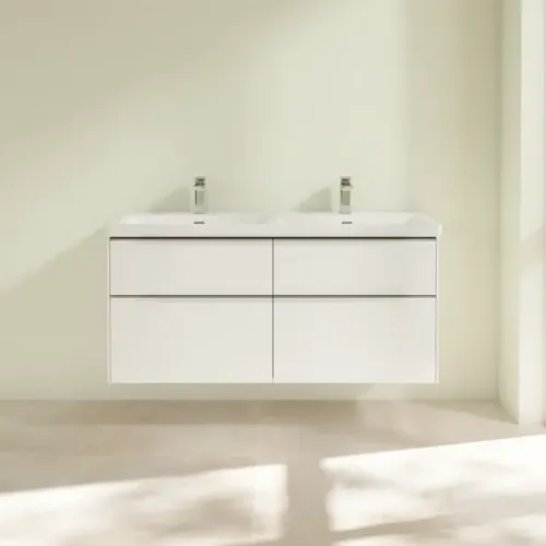 Villeroy & Boch Subway 3.0 Тумба под раковину, 4 выдвижных ящика, 1272 x 576 x 478 mm, Brilliant White C56800VE