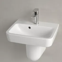 Villeroy & Boch O.novo Раковина компактная, 450 x 370 x 160 mm, Альпийский белый, с переливом 43444501