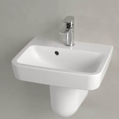 Villeroy & Boch O.novo Раковина компактная, 450 x 370 x 160 mm, Альпийский белый, с переливом 43444501
