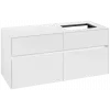 Villeroy & Boch Collaro Тумба под раковину, с подсветкой, 4 выдвижных ящика, 1200 x 548 x 500 mm, Glossy White / Glossy White C114B0DH