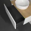 Villeroy & Boch Antao Тумба под раковину, 1 выдвижной ящик, 800 x 360 x 500 mm, лицевая поверхность без текстурированной отделки, Glossy White Lacquer / Honey Oak K30051GF