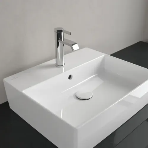 Villeroy & Boch Memento 2.0 Раковина для установки на столешницу, 498 x 420 x 139 mm, Альпийский белый, с переливом 4A075001