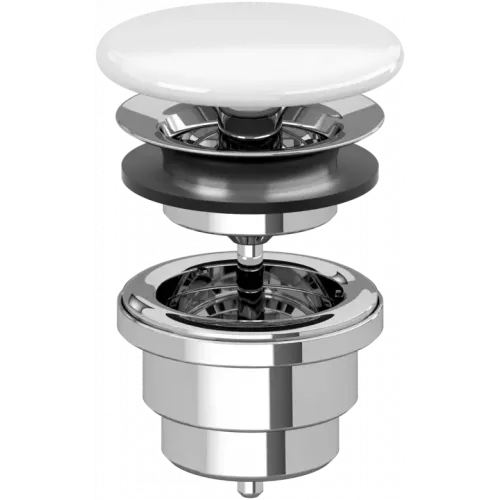 Villeroy & Boch Аксессуары Незапираемый донный клапан с решеткой, 121 x 215 x 68 mm, Альпийский белый 68080001